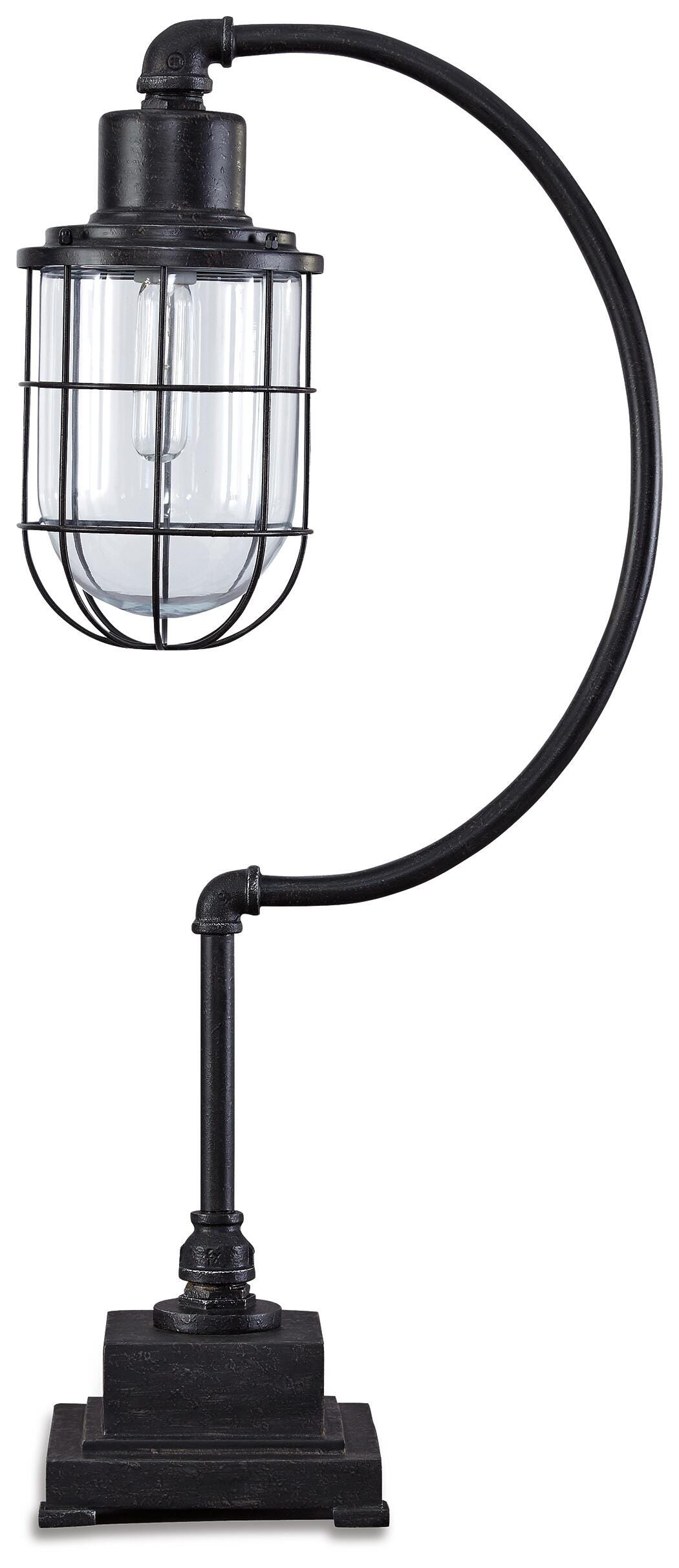 Jae Desk Lamp in Antique Black, alternate view 2