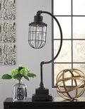 Jae Desk Lamp in Antique Black