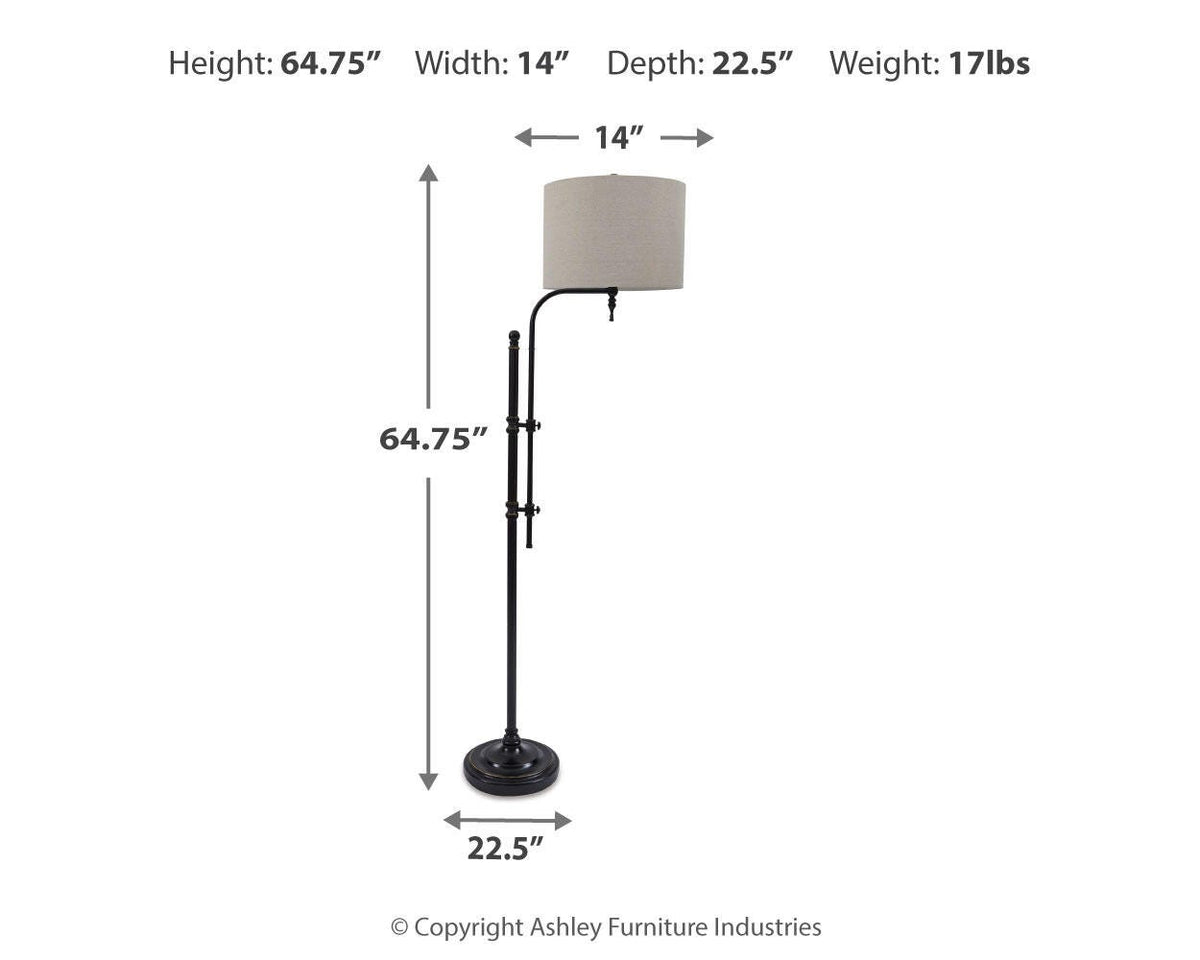 Anemoon Floor Lamp in Black, alternate view 4