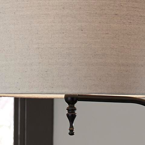 Anemoon Floor Lamp in Black, fabric swatch