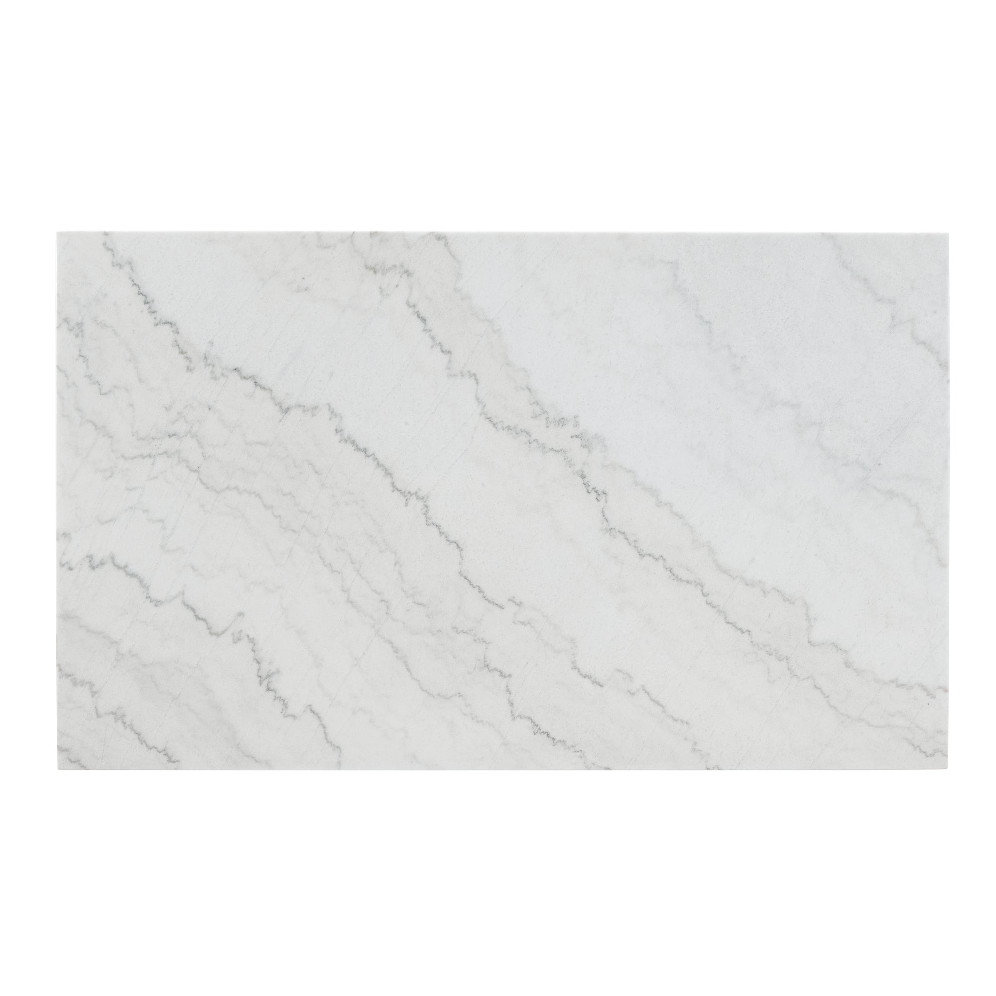 Lexi Dining Table In Espresso Base / White Marble Top