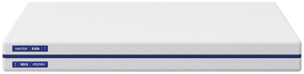 Nectar Foam Kids Full Mattress in White, side view