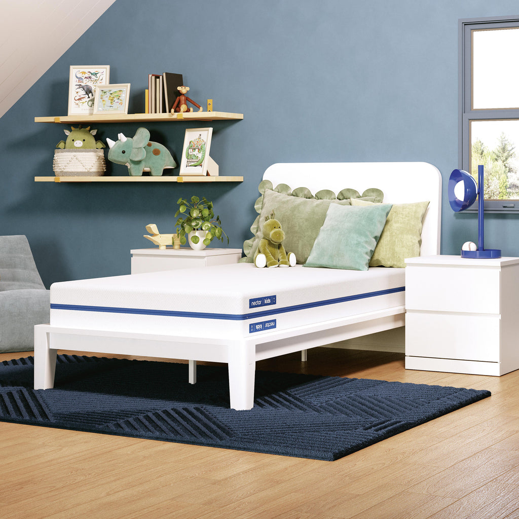 Nectar Foam Kids Full Mattress in White, alternate view 2