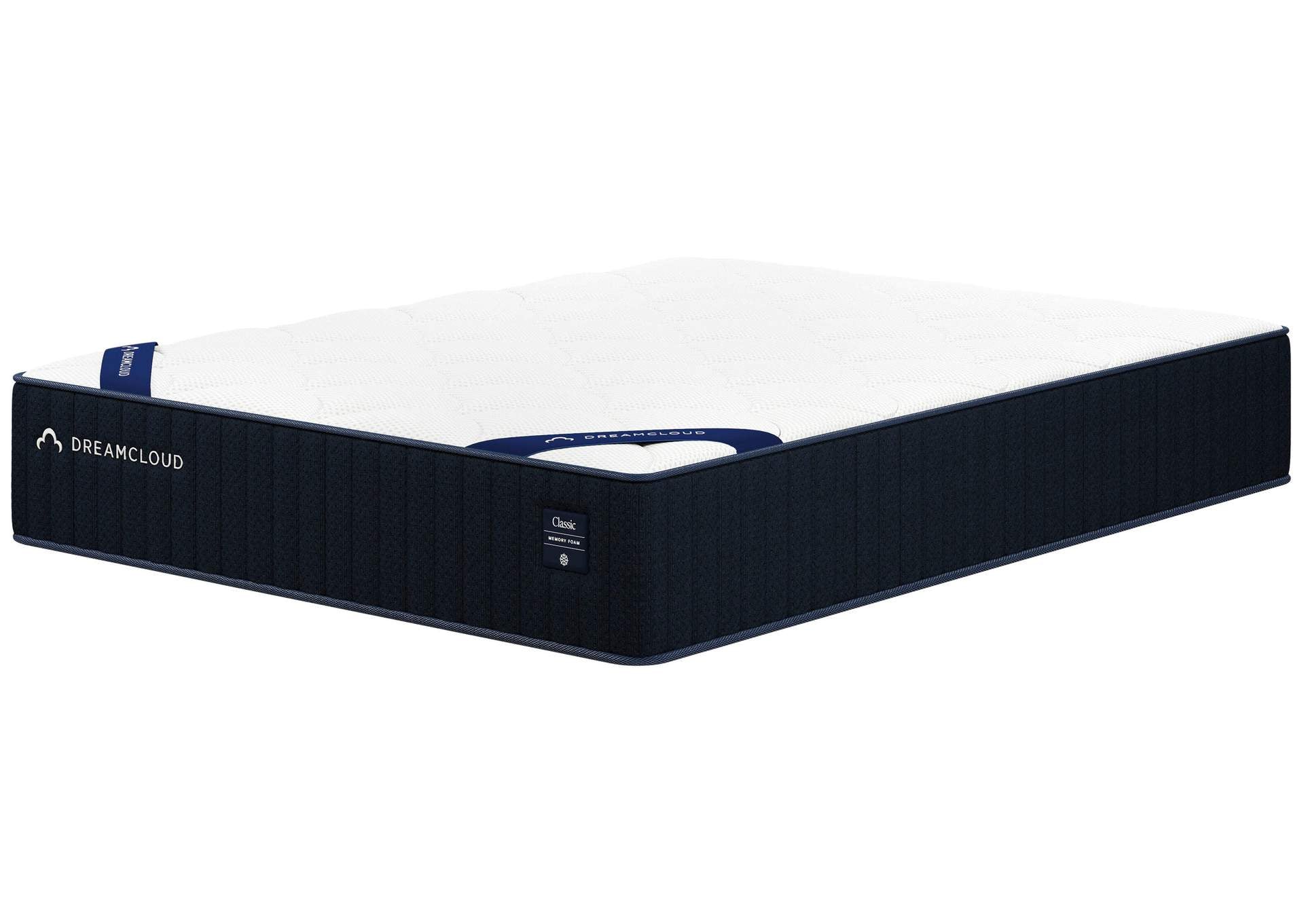 Dreamcloud Classic Memory Foam Queen Mattress angled view