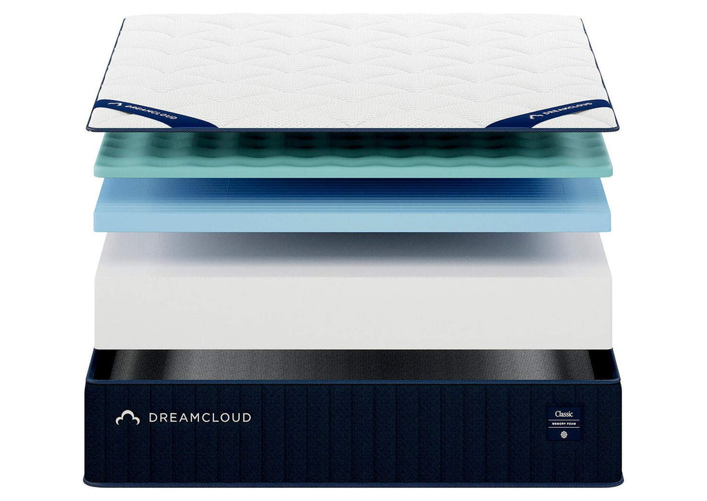 Dreamcloud Classic Memory Foam Queen Mattress front view