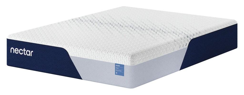 Nectar Classic Memory Foam King Mattress in White, alternate view 3