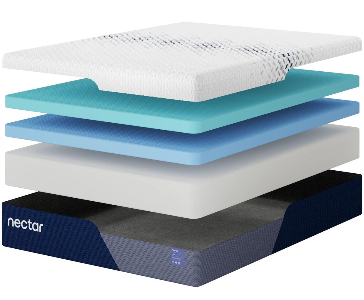 Nectar Luxe Memory Foam Full Mattress in White, alternate view 5