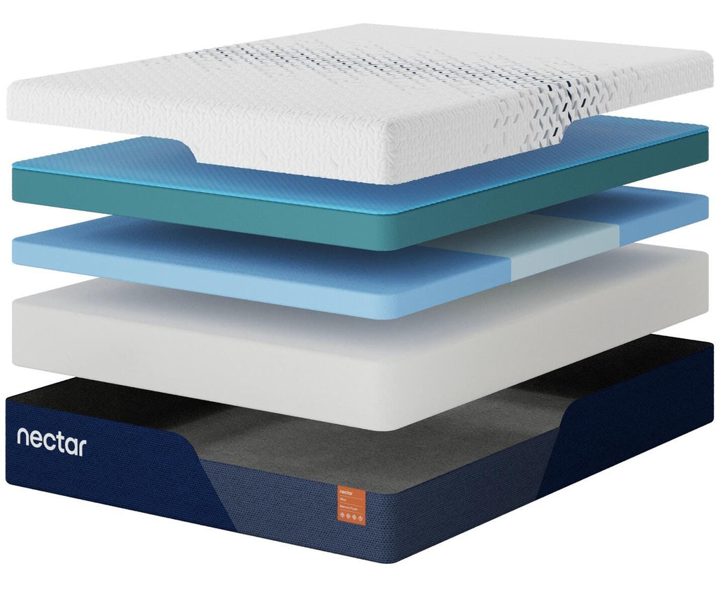 Nectar Ultra Memory Foam Twin XL Mattress in White, alternate view 5