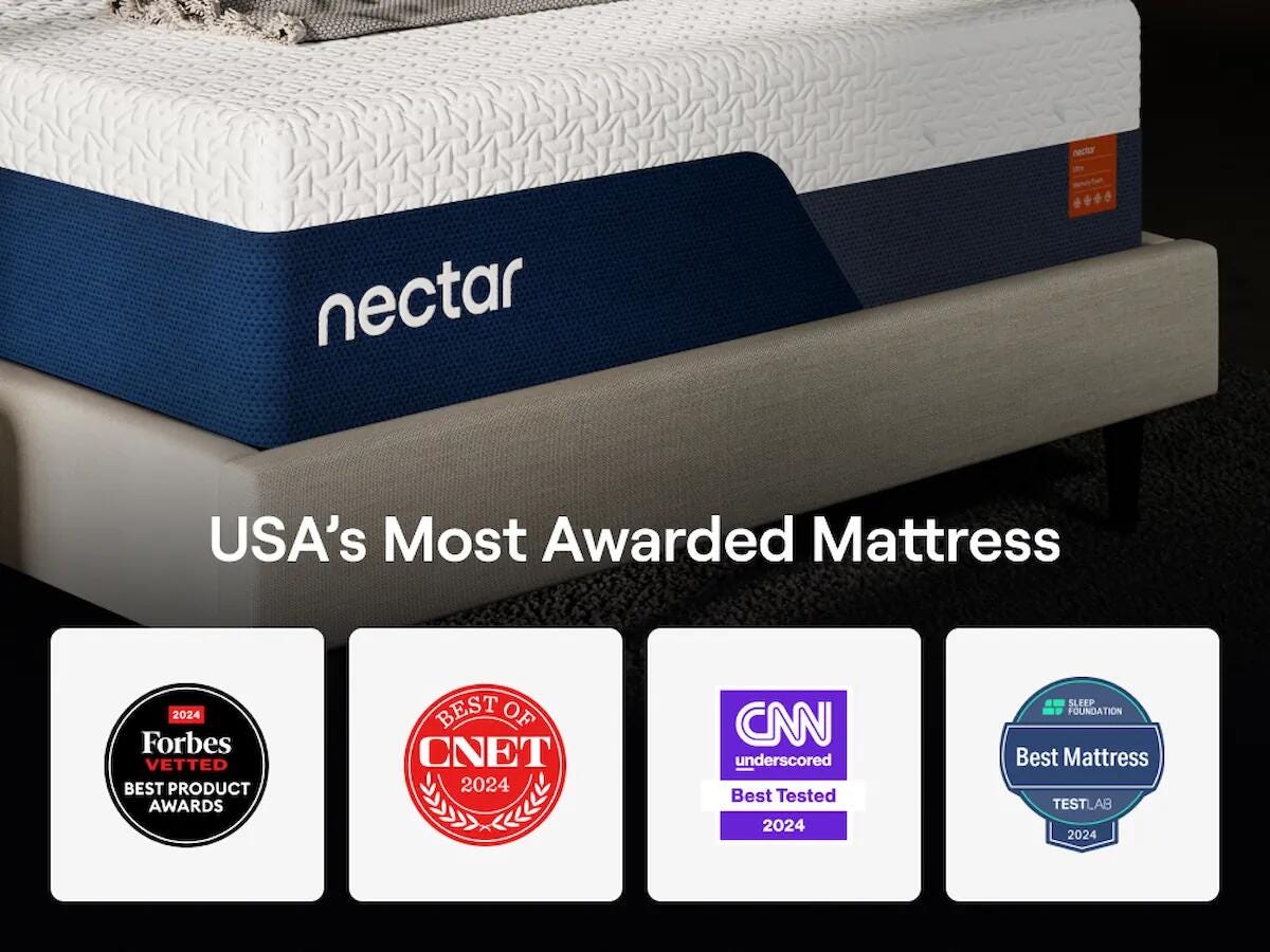 Nectar Ultra Memory Foam Twin Mattress in White, alternate view 7