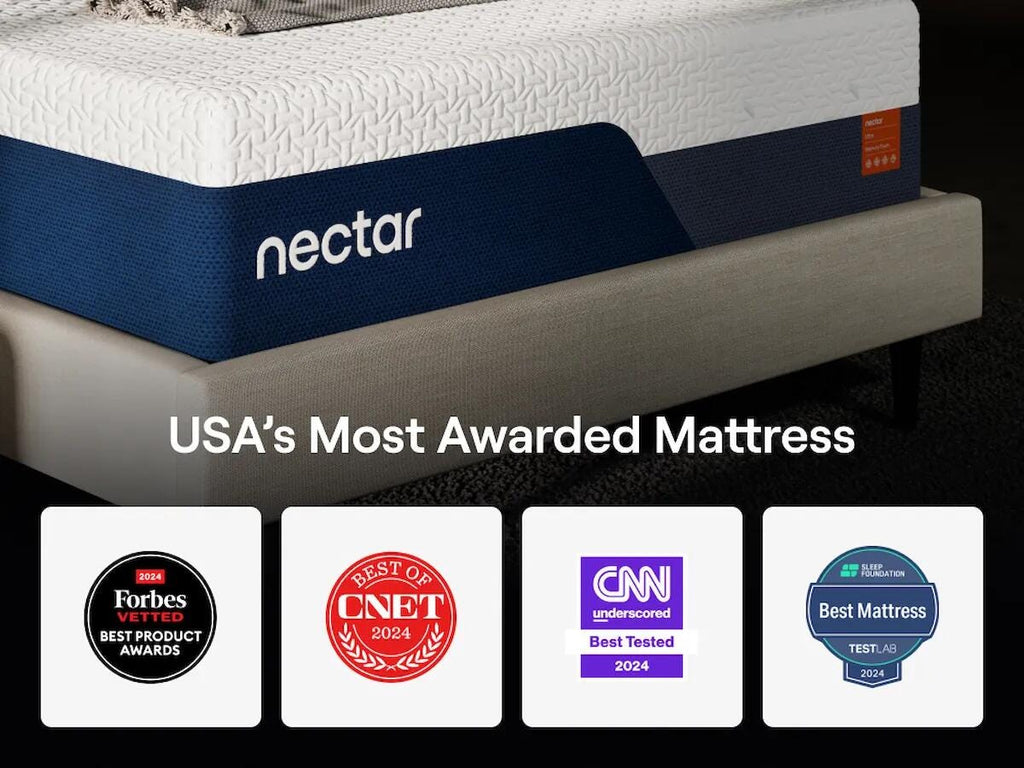 Nectar Ultra Memory Foam King Mattress in White, alternate view 7