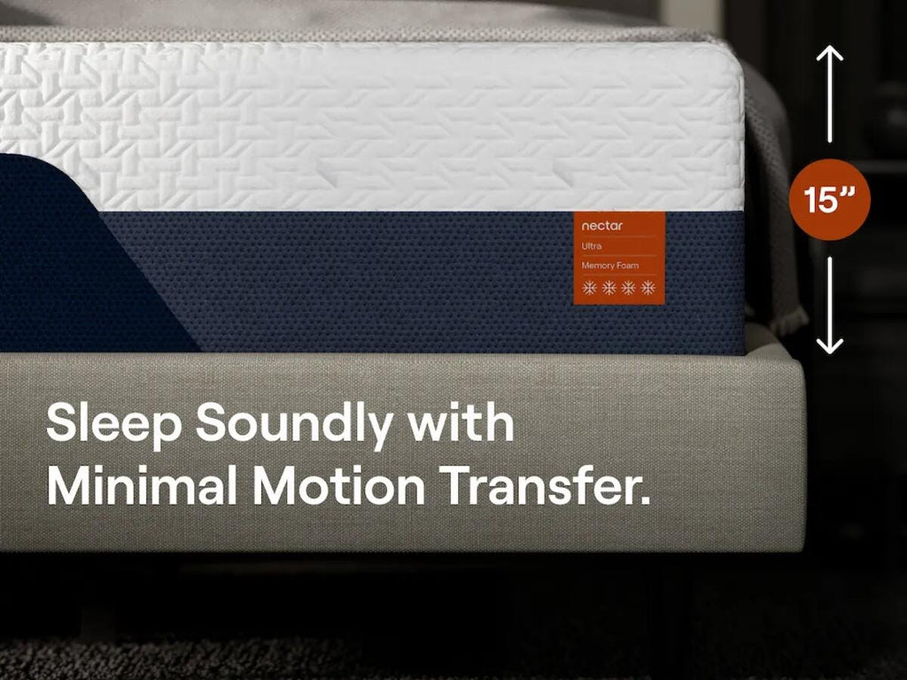 Nectar Ultra Memory Foam Full Mattress in White, alternate view 9