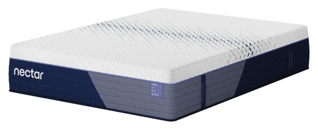 Nectar Luxe Hybrid Twin Mattress in White, alternate view 3