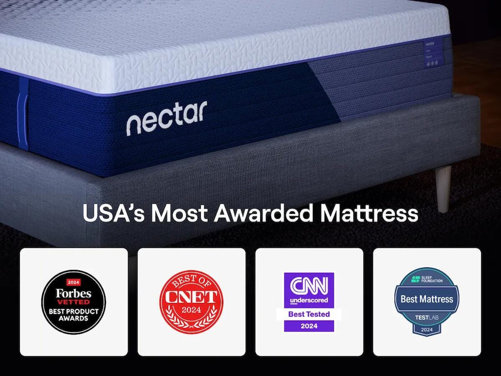 Nectar Luxe Hybrid Twin Mattress in White, alternate view 7