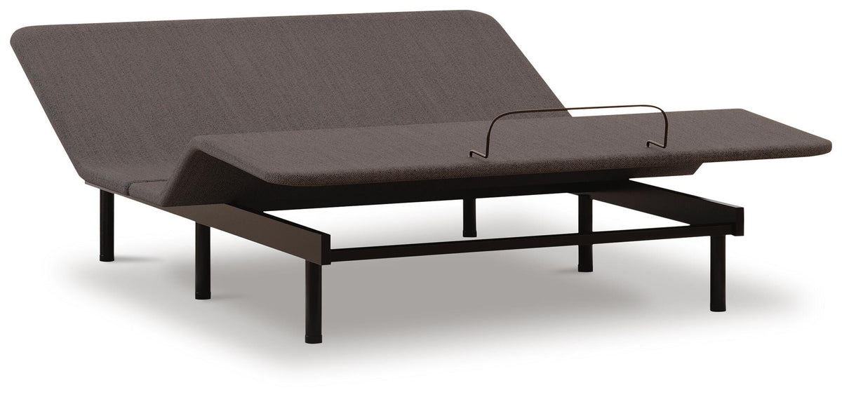 Comfort Classic Adj Base Full Adjustable Base in Black, angle view