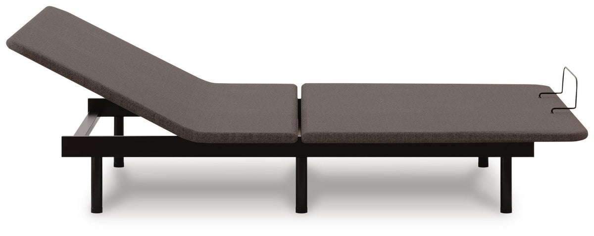 Comfort Classic Adj Base Queen Adjustable Base in Black, side view