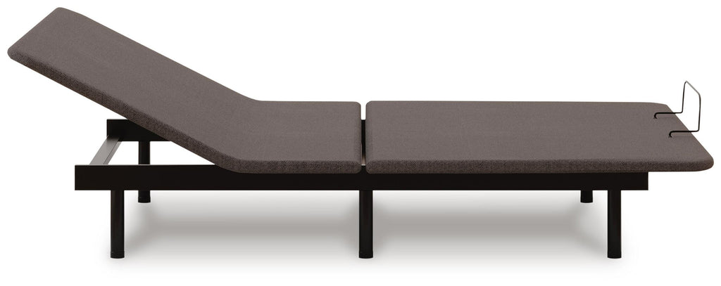 Comfort Classic Adj Base California King Adjustable Base in Black, side view