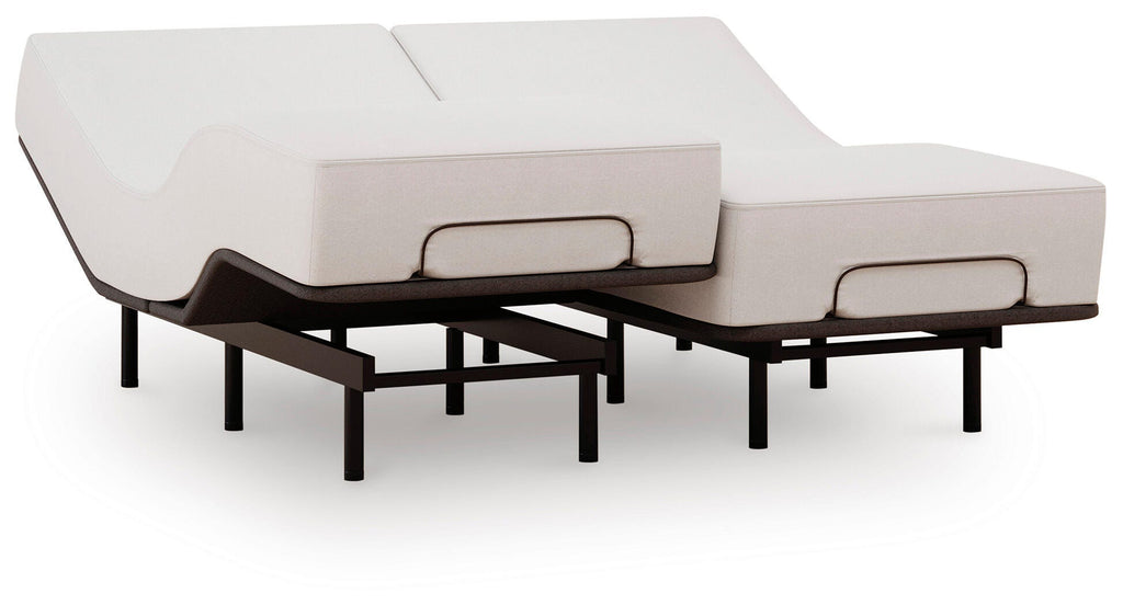 Comfort Classic Adj Base Split California King Adjustable Base in Black, angle view