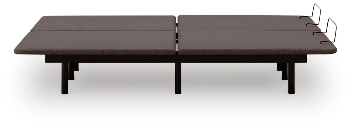 Comfort Classic Adj Base Split California King Adjustable Base in Black, front view
