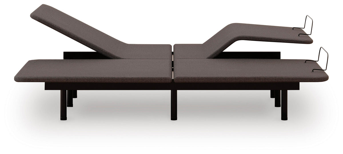 Comfort Classic Adj Base Split California King Adjustable Base in Black, alternate side view