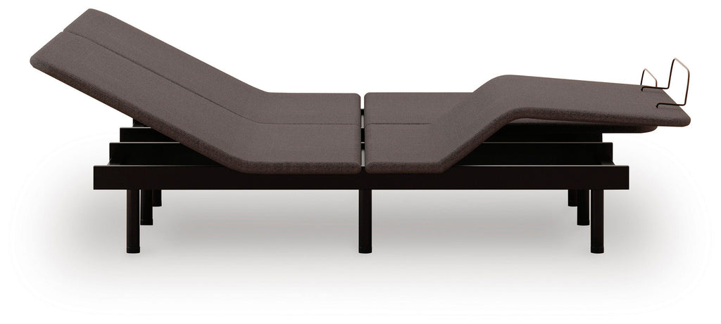 Comfort Classic Adj Base Split California King Adjustable Base in Black, alternate side view