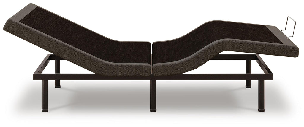 Comfort Premier Adj Base Queen Adjustable Base in Black, side view