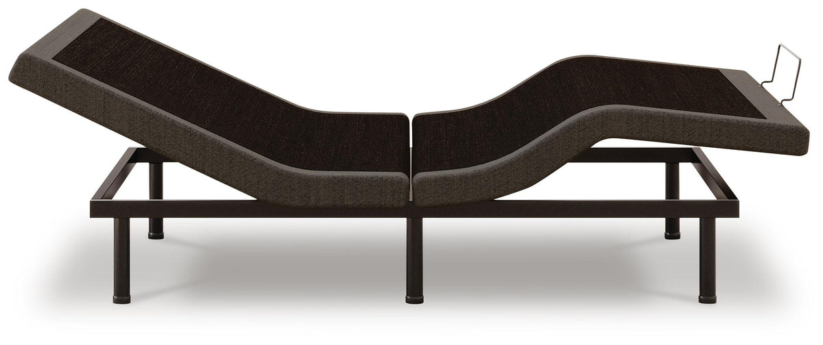 Comfort Premier Adj Base Queen Adjustable Base in Black, side view