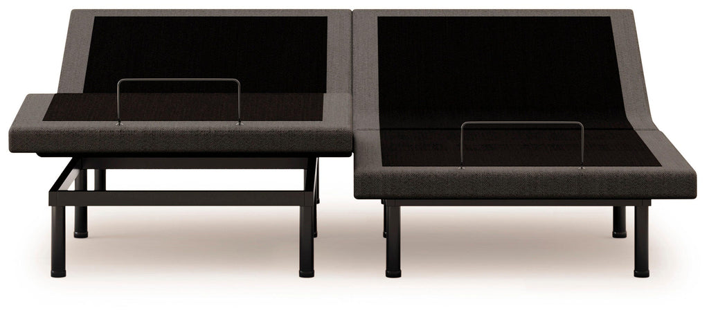 Comfort Premier Adj Base Split California King Adjustable Base in Black, front view
