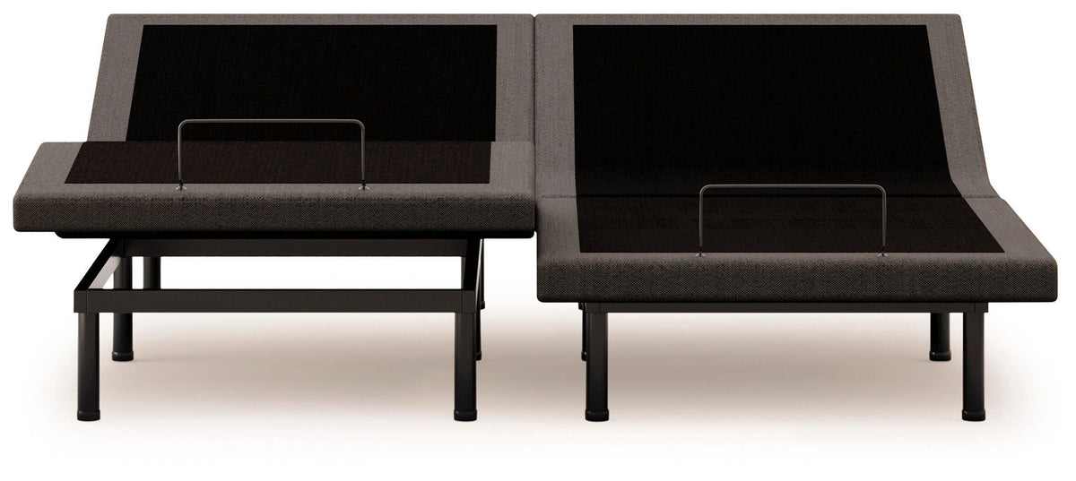 Comfort Premier Adj Base Split California King Adjustable Base in Black, front view