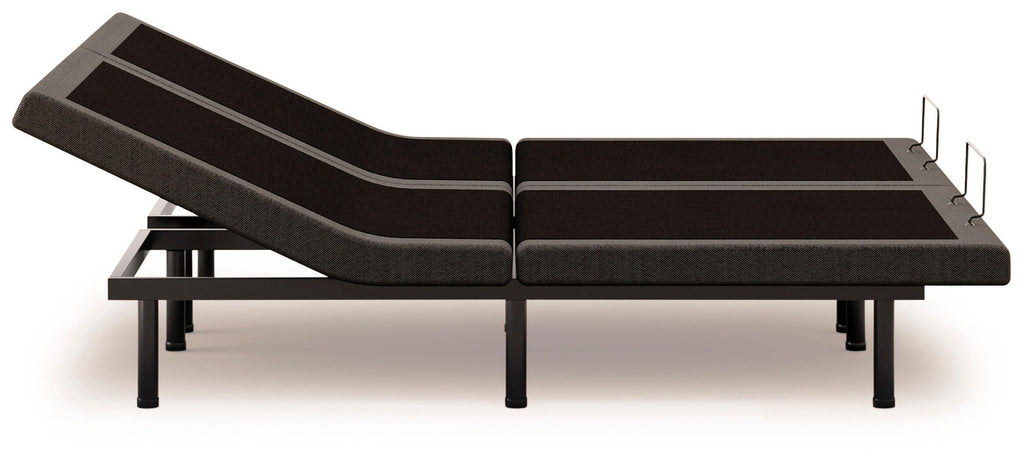 Comfort Premier Adj Base Split California King Adjustable Base in Black, alternate side view