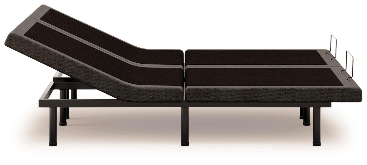 Comfort Premier Adj Base Split California King Adjustable Base in Black, alternate side view