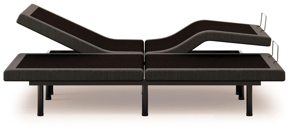 Comfort Premier Adj Base Split California King Adjustable Base in Black, alternate side view
