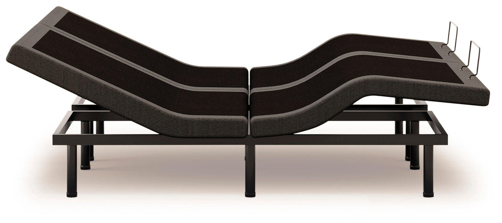 Comfort Premier Adj Base Split California King Adjustable Base in Black, alternate side view