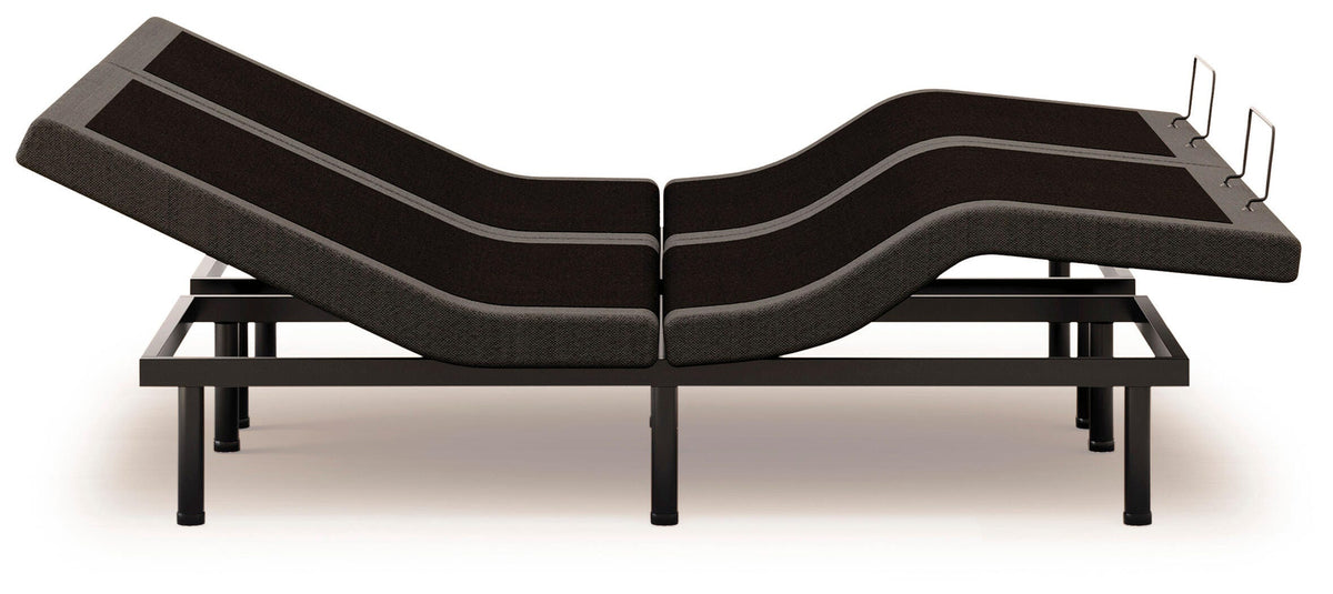 Comfort Premier Adj Base Split California King Adjustable Base in Black, alternate side view