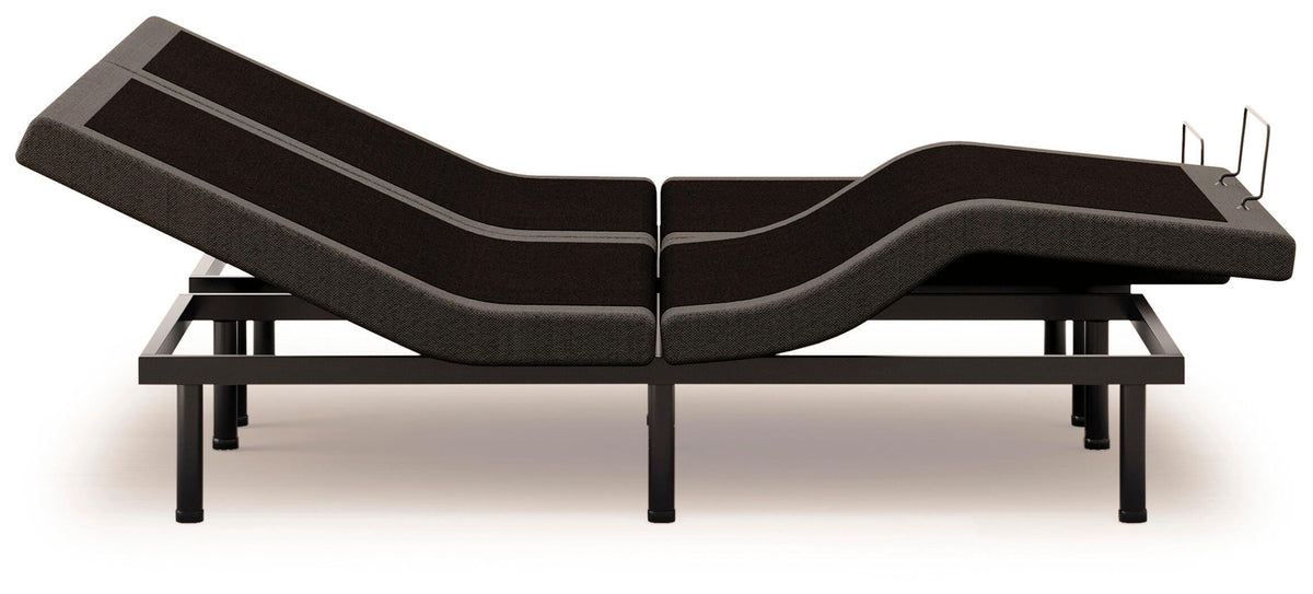 Comfort Premier Adj Base Split California King Adjustable Base in Black, alternate side view