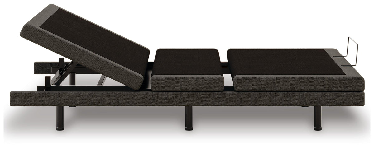 Comfort Ultra Adj Base Twin XL Adjustable Base in Black, side view