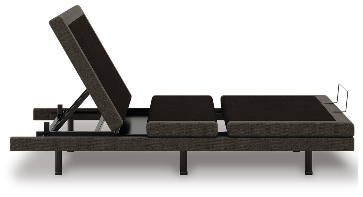 Comfort Ultra Adj Base Twin XL Adjustable Base in Black, side view
