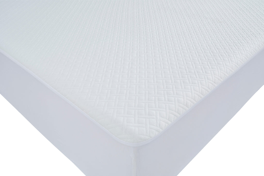 Basic Protector Queen Mattress Protector (Set of 4) in White, detail view