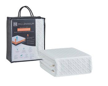 Basic Protector Queen Mattress Protector (Set of 4) in White