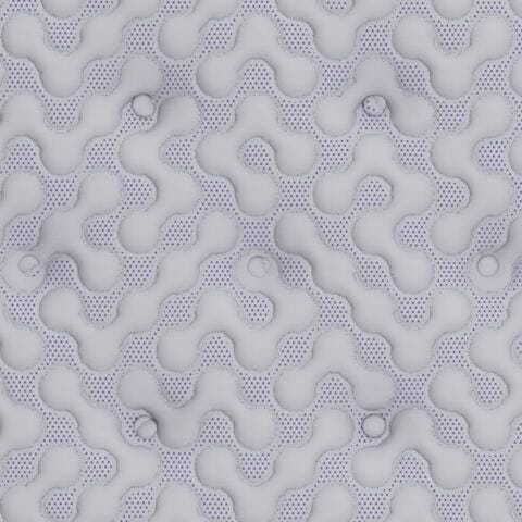Anniversary Edition Plush Queen Mattress in White, fabric swatch