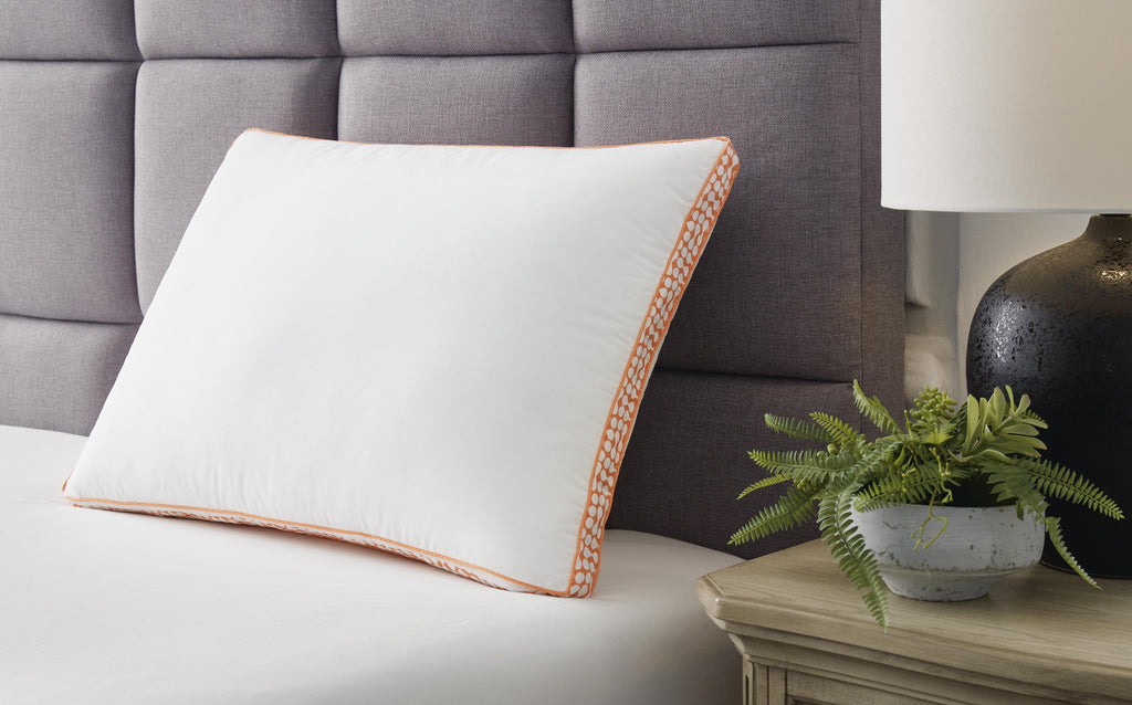 Zephyr 2.0 3-in-1 Pillow (6/Case) in White/Orange, alternate view 3