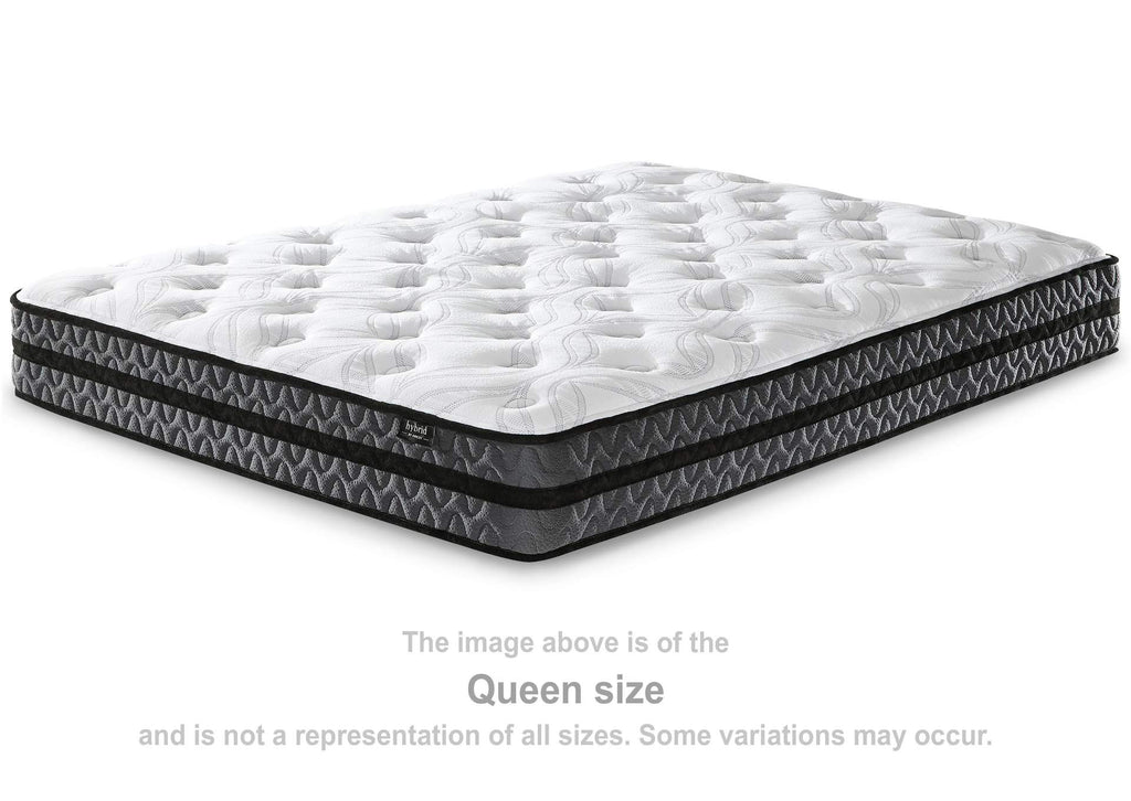 10 Inch Pocketed Hybrid Twin Mattress angled view