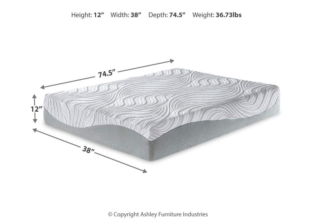 12 Inch Memory Foam Twin Mattress dimensions
