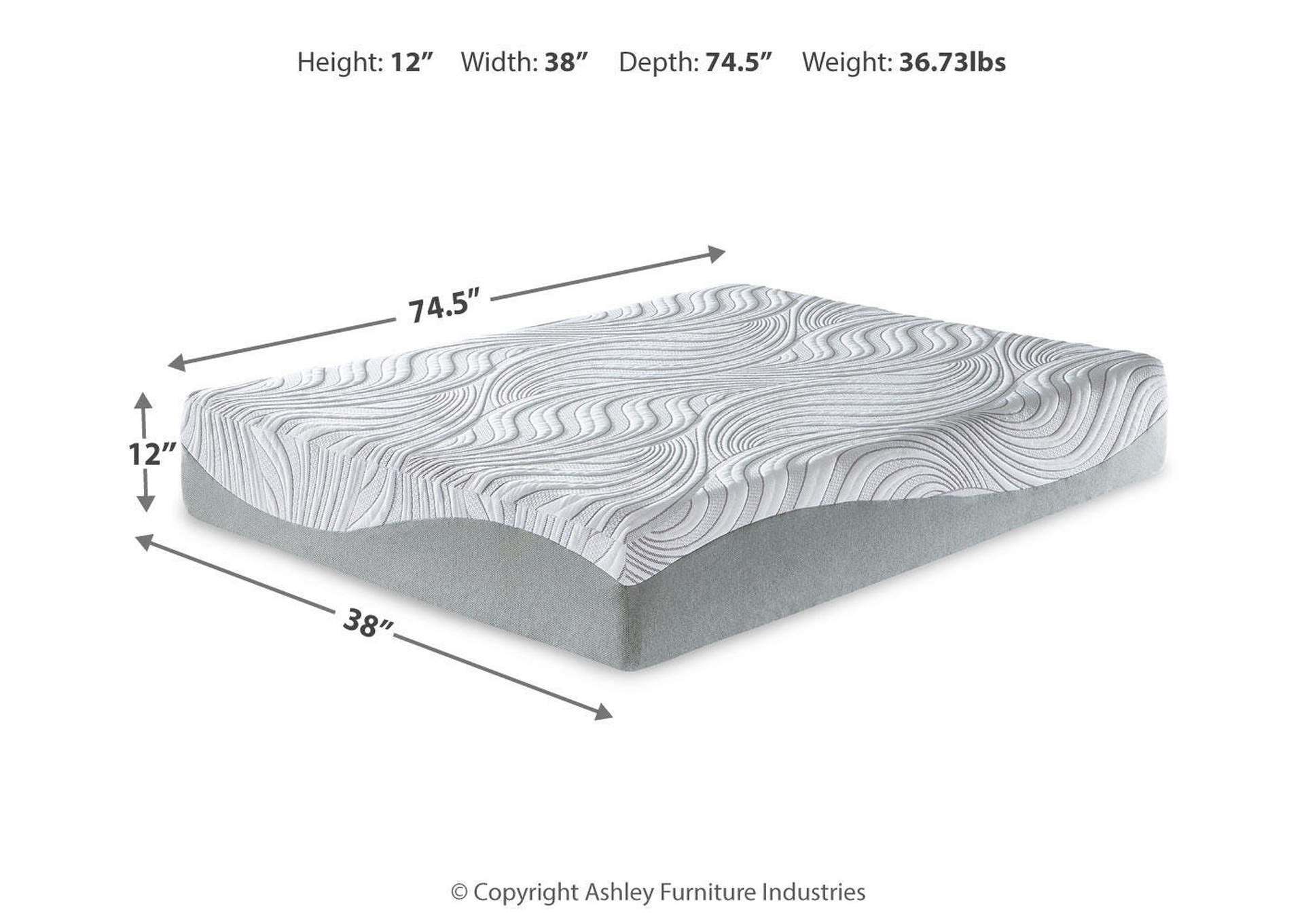 12 Inch Memory Foam Twin Mattress dimensions