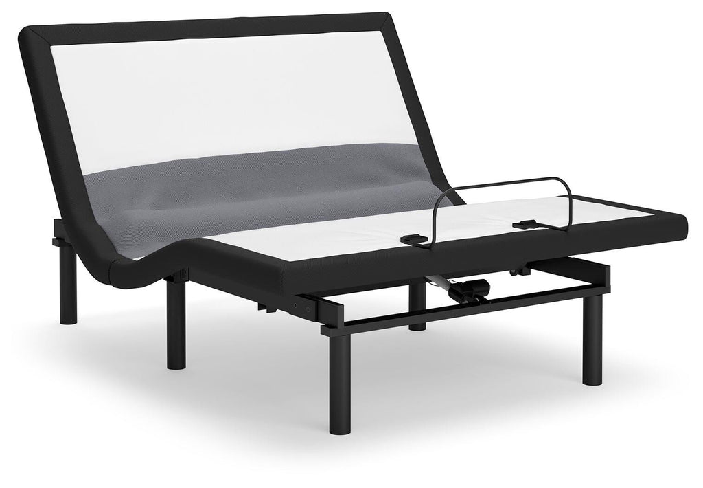 Best Base with Lumbar and Audio Full Adjustable Head Base in Charcoal Gray, angle view