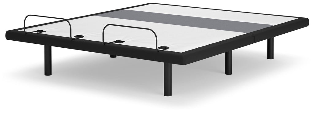 Best Base with Lumbar and Audio King Adjustable Base in Charcoal Gray, angle view