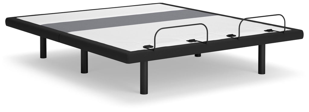 Best Base with Lumbar and Audio King Adjustable Base in Charcoal Gray, angle view