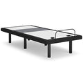 Best Base with Lumbar and Audio Twin XL Adjustable Base in Charcoal Gray, angle view