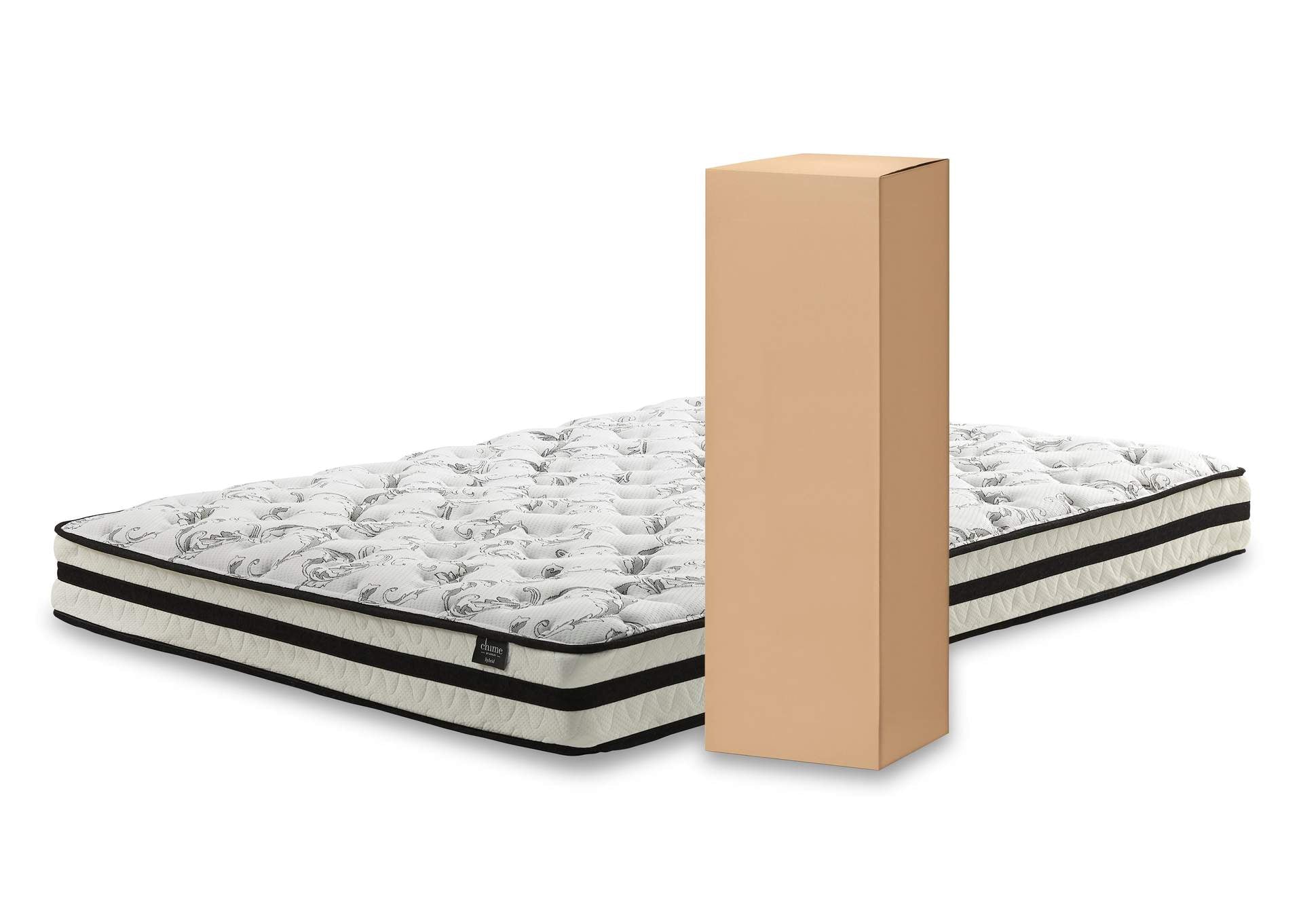 Finch Queen Platform Bed with Chime 8 Inch Firm Innerspring Mattress