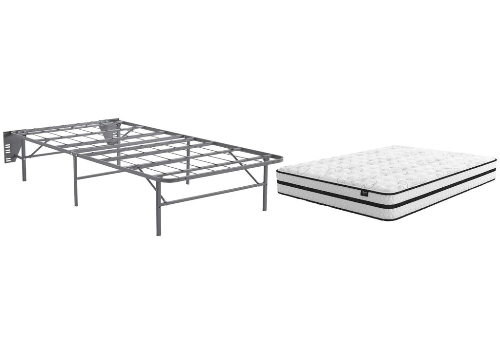 Chime 10 Inch Hybrid Twin Mattress with Foundation