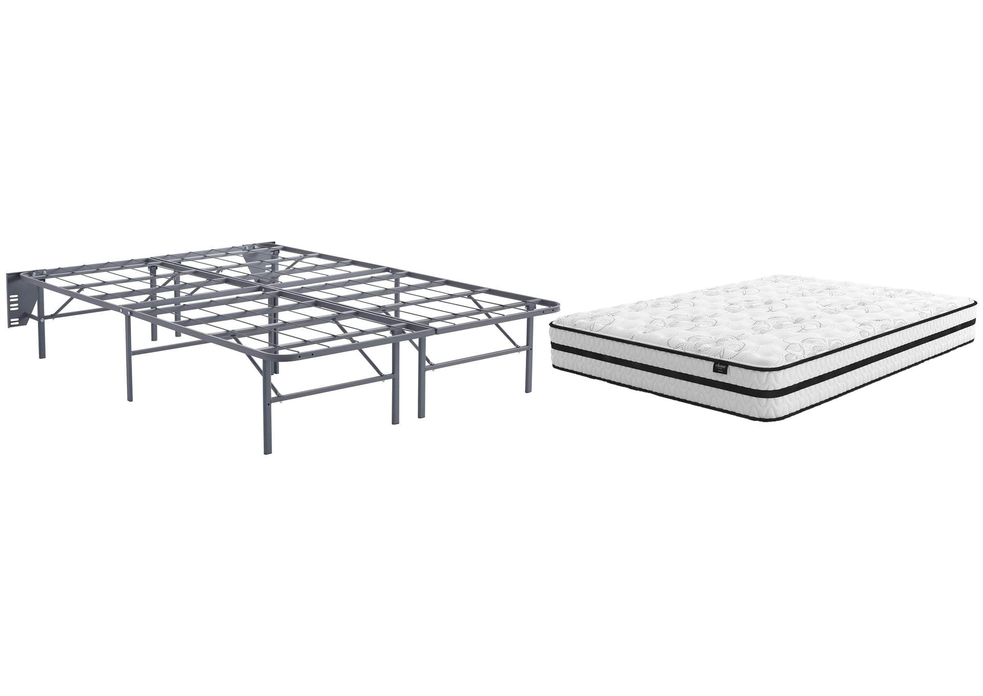 Chime 10 Inch Hybrid Full Mattress with Foundation